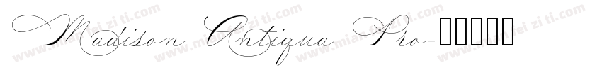 Madison Antiqua Pro字体转换
